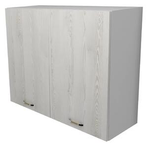 Corp haaus Lecce, 2 Usi, Pin Alb/Alb, 80 x 30 x 65 cm