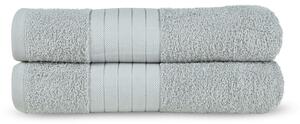Prosoape gri-deschis 2 buc. din bumbac din frotir 70x140 cm – Good Morning