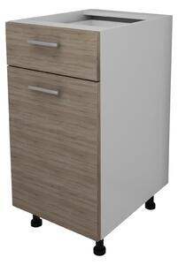 Corp haaus Lecce, 1 Sertar, 1 Usa, Stejar Sonoma Inchis/Alb, 40 x 50 x 80 cm