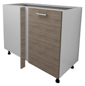 Corp haaus Lecce, Stejar Sonoma Inchis/Alb, 98 x 50 x 80 cm