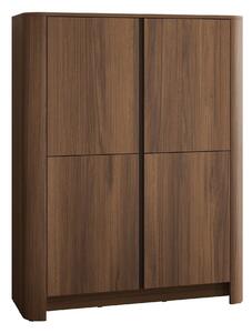 Bufet Figal, Negru, Alun închis, PAL laminat, 132x103x39cm, 57 kg