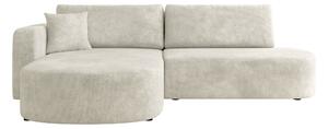 Colțar TrendyNest Infa, Funcția de dormit, Spațiu de depozitare, 252x175x82cm, 111 kg, Picioare: Plastic