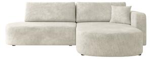 Colțar TrendyNest Infa, Funcția de dormit, Spațiu de depozitare, 252x175x82cm, 111 kg, Picioare: Plastic