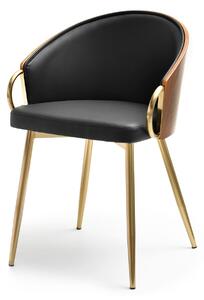 Scaun Elviria K (nuc închis + auriu). Promo -14%. 1111041