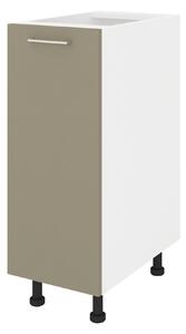Corp haaus Lecce, 1 Usa, Taupe/Alb, 30 x 50 x 80 cm