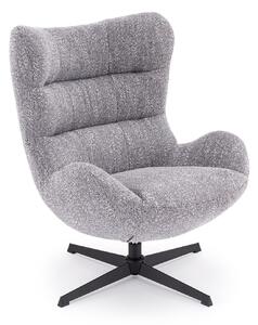 Fotoliu Houston 2127, Negru, Gri, Tapiterie, 96x75x88cm, 19.1 kg