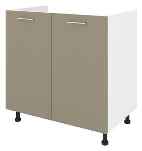 Corp haaus Lecce, 2 Usi, Taupe/Alb, 80 x 50 x 80 cm