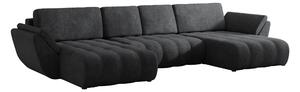 Colțar Circum I, Funcția de dormit, Spațiu de depozitare, 383x195x86cm, 183 kg, Picioare: Plastic, Lemn: Pin