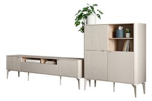 Set de living Etcamo 106, Stejar Cremona, Cașmir, PAL laminat, MDF