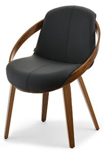 Scaun Lila K (negru + nuc). Promo -13%. 1111105