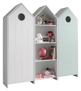 Șifonier de copii alb/albastru deschis 173x171,5 cm CASAMI – Vipack