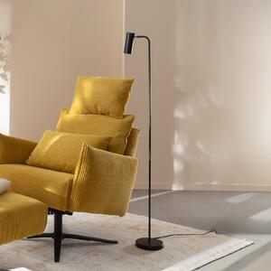 Schöner Wohnen Lampadar RIK, negru, înălțime 140 cm, metal, GU10-LED, Negru, Camera de zi / sufragerie, Aluminiu, Modern
