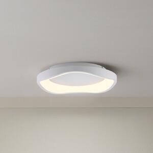 Schöner Wohnen Plafonieră LED MONTA, albă, Ø 40 cm, metal, Switchdim, reglabil, Alb, Camera de zi / sufragerie, Metal, Modern