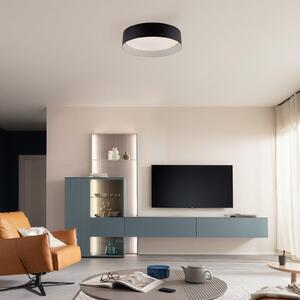 Schöner Wohnen Plafonieră LED TAVOLI, negru, Ø 29 cm, metal, CCT, dimabil, reglabil, Negru, Camera de zi / sufragerie, Metal