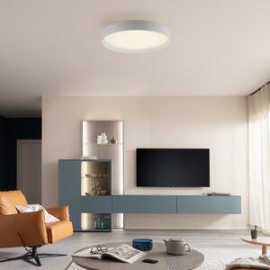 Schöner Wohnen Plafonieră LED TAVOLI, albă, Ø 49 cm, metal, CCT, dimabilă, reglabil, Alb, Camera de zi / sufragerie, Metal