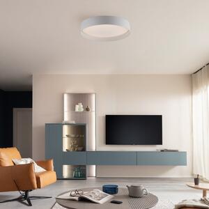 Schöner Wohnen Plafonieră LED TAVOLI, alb, Ø 39 cm, metal, CCT, dimabil, reglabil, Alb, Camera de zi / sufragerie, Metal