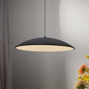 Schöner Wohnen Lampă suspendată LED LENTE, negru, Ø 50 cm, metal, Switchdim, reglabil, Negru, Camera de zi / sufragerie, Metal, Modern