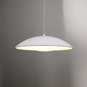 Schöner Wohnen Lampă suspendată LED LENTE, albă, Ø 40 cm, metal, Switchdim, reglabil, Alb, Camera de zi / sufragerie, Metal, Modern