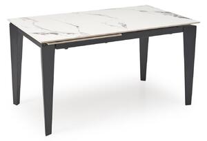 Masă Houston 2157, Negru, Marmură albă, 77x81x141cm, 67 kg