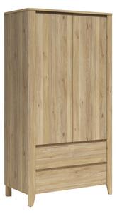 Dulap Talduno 103, Stejar deschis, 200x107x57cm, 87.65 kg, Uși dulap: Cu balamale