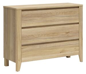 Comodă Talduno 102, Stejar deschis, PAL laminat, 90x117x43cm, 50.7 kg