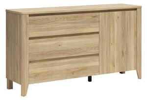 Comodă Talduno 105, Stejar deschis, PAL laminat, 90x161x43cm, 61.05 kg