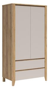 Dulap Talduno 103, Cașmir, Stejar deschis, 200x107x57cm, 87.65 kg, Uși dulap: Cu balamale