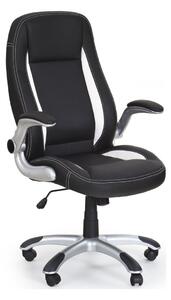 Scaun de birou Houston 569, Negru, Alb, 112x67x65cm, 17 kg