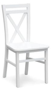 Scaun Houston 259, Alb, 90x45x49cm, 5.6 kg, Asamblate parțial, Lemn: Fag