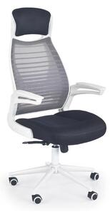 Scaun de birou Houston 245, Gri, Negru, Alb, 116x60x65cm, 14 kg