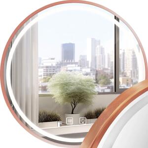 Oglindă LED 70cm MMJ BRUSH ROSE GOLD