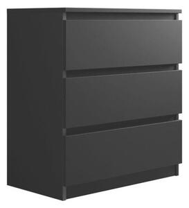 Comodă Comfivo Structor, Negru, PAL laminat, 77x70x40cm, 22 kg