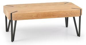 Măsuță de cafea Houston 303, Negru, Stejar auriu, Metal, 42x60x110cm, 16.7 kg
