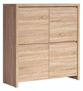 Bufet Nolroma 104, Stejar Sonoma, PAL laminat, 113x105x41cm, 43 kg