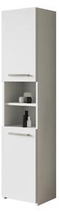 Cabinet de baie neancorat Comfivo Piscator I, Alb, PAL laminat, 170x40x30cm, 26 kg