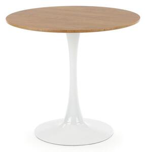 Masă Houston 1177, Stejar auriu, Alb, 73cm, 13 kg