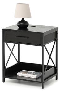 Noptieră Torry (lemn negru + negru). Promo -19%. 1111721