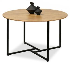 Masă de sufragerie Bird (stejar + negru). Promo -14%. 1111740