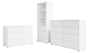Set de living Comfivo Tutela I, Alb, PAL laminat, 145 kg