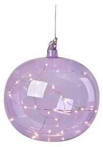 Decorațiune luminoasă de Crăciun mov suspendată ø 18 cm Lina – Markslöjd