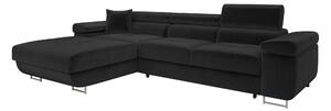 Colțar Comfivo Vinetum II, Funcția de dormit, Spațiu de depozitare, 280x170x70cm, 140 kg, Picioare: Plastic, Metal