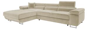 Colțar Comfivo Vinetum II, Funcția de dormit, Spațiu de depozitare, 280x170x70cm, 140 kg, Picioare: Metal, Plastic