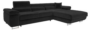 Colțar Comfivo Vinetum II, Funcția de dormit, Spațiu de depozitare, 280x170x70cm, 140 kg, Picioare: Metal, Plastic