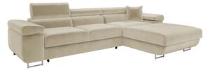 Colțar Comfivo Vinetum II, Funcția de dormit, Spațiu de depozitare, 280x170x70cm, 140 kg, Picioare: Metal, Plastic