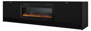 Comodă TV Comfivo Papilio II, Negru, PAL laminat, MDF, 48x182x40cm