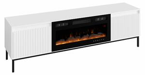 Comodă TV Comfivo Delruva III, Alb, MDF, PAL laminat, 52x174x40cm, 42 kg