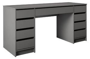 Birou Comfivo Terros II, Antracit, PAL laminat, 76x154x55cm, 49.5 kg