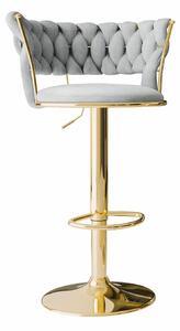 Scaun bar Comfivo Hilaritas II, Auriu, Gri, 76x50x48cm, 14.7 kg