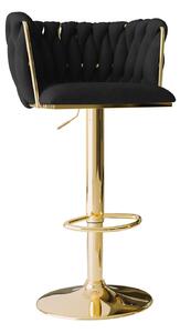 Scaun bar Comfivo Hilaritas IV, Auriu, Negru, 85x50x52cm, 17.7 kg