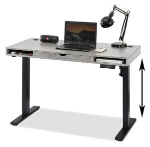 Masă PC Osto 120 (beton + negru). Promo -17%. 1109821